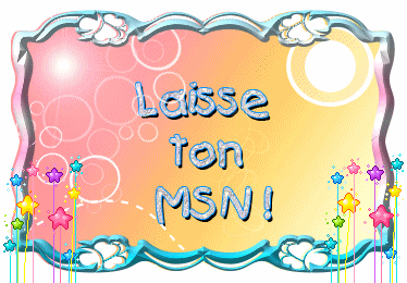 laisse ton adresse msn